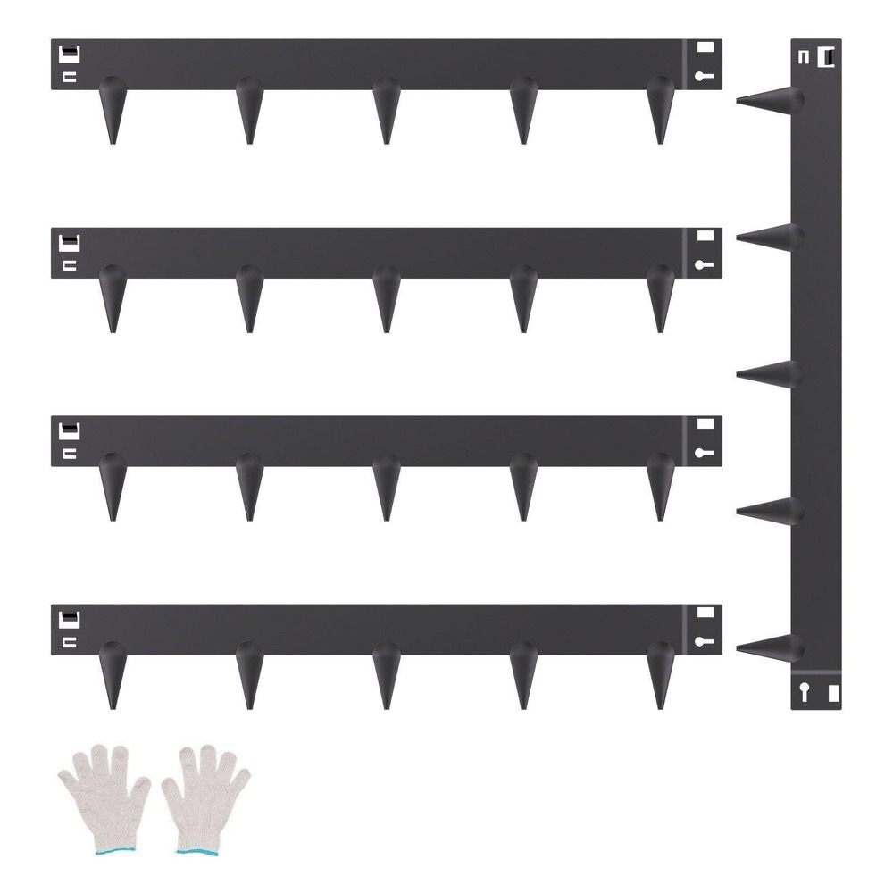 Steel Landscape Edging 5 Packs 39 x 3in Rust-Resistant Garden Edging Border